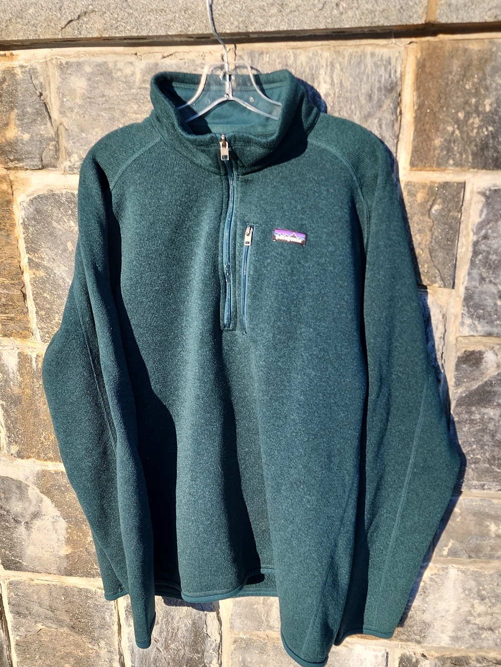 Patagonia Better Sweater Men's Half-Zip Fleece Pullover - Pine  Green sz XXL